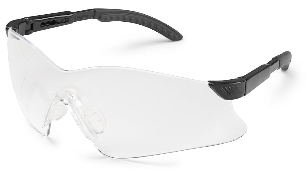 Amazon.com: Hawk Safety Glasses, Black Temple, Clear Lens